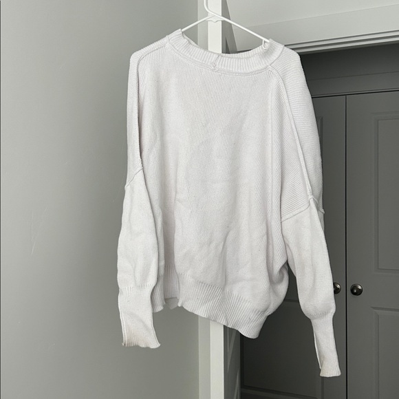 Pink Lily Soft White Ribbed Sweater - Picture 3 of 4